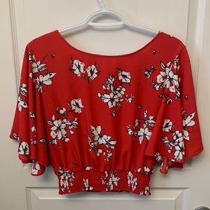 Red Flower Blouse (2 for $20)